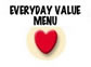 Everyday value menu
